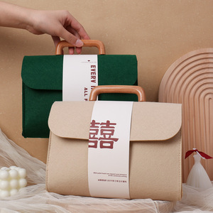 <span class=keywords><strong>Borsa</strong></span> <span class=keywords><strong>in</strong></span> <span class=keywords><strong>feltro</strong></span> con manico <span class=keywords><strong>in</strong></span> legno produttore azienda aziendale confezione regalo aziendale <span class=keywords><strong>borsa</strong></span> da damigella d'onore <span class=keywords><strong>borsa</strong></span> da sposa - Product Image 3