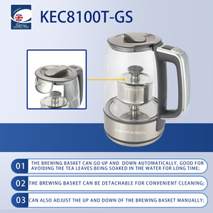 Bollitore elettrico professionale in vetro <span class=keywords><strong>con</strong></span> riscaldamento preciso <span class=keywords><strong>teiera</strong></span> ad alte prestazioni per gli appassionati di tè - Product Image 6