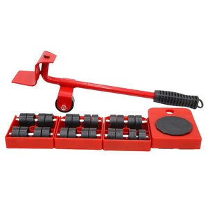 Juego de Herramientas para Mover Muebles de Acero, con 4 Ruedas y 1 Barra, Herramientas Manuales para Transportar Objetos Pesados, Elevador para Mover Muebles Personalizados - Product Image 3