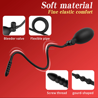 Plug anal gonflable avec pompe, dilatateur anal avec valve de décompression, BlueRabbit OEM, étiquette privée, vente en gros