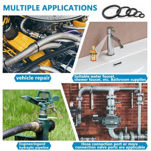 Dlseals 24ขนาดซิลิโคน Oring FKM สารพันเมตริกสีดำโอริงชุดซ่อมก๊อกน้ำอัตโนมัติระบบแอร์แก๊ส