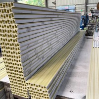 Panel WPC Beralur Khusus Luar Ruangan Tahan Api Pemasangan Cepat Ramah Lingkungan untuk Kamar Tidur Gudang Rumah Sakit Ruang Publik Desain Modern