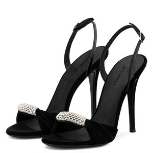 Handmade Custom High Quality Crystal Rhinestone Sandalias De Slingback High <b>Heel</b> for Sexy Women Shoes - Product Image 2