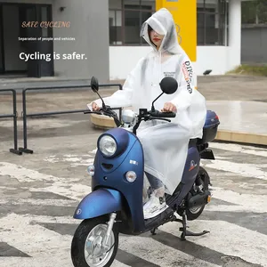 Femmes/hommes mode personne unique vélo électrique imperméable Long corps complet imperméable adulte pour <span class=keywords><strong>Poncho</strong></span> pour voyage imperméable <span class=keywords><strong>pluie</strong></span> - Product Image 3