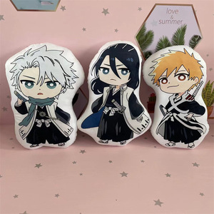 40CM Bleach Kurosaki Ichigo <span class=keywords><strong>Kuchiki</strong></span> Rukia Personnage Collection Poupée Anime Peluche Jouets Oreiller Décoration - Product Image 1