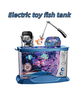 Aquarium Électrique Interactif pour Enfants avec Jeu <span class=keywords><strong>de</strong></span> Pêche, Lumières LED et Musique, 3 Couleurs au Choix - Product Image 1