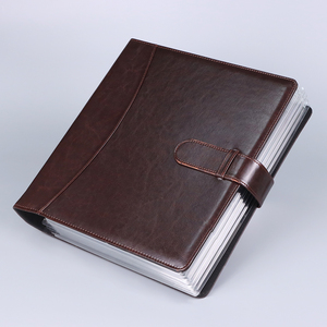 อัลบั้มรูปหนังสีน้ำตาลแบบ3ห่วงพร้อมฝาปิดแม่เหล็ก - Product Image 4