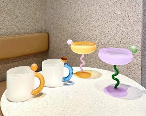 Bán Buôn Tay-Thổi Tinh Tế Kẹo Tráng Miệng Bát Thủy Tinh Rượu Vang Đỏ Thủy Tinh Kem Cốc - Product Image 6