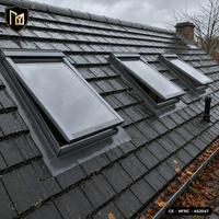 Pabrik JUNYAO Genteng Batu Sabak Basah Lumut Daun Gugur Berlapis Aluminium Kusam untuk Skylight Proyek Komersial Bersertifikasi NFRC CE AS2047