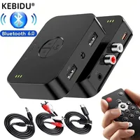 Récepteur Audio BT 6.0 RCA 3.5mm AUX USB Stéréo Musique Adaptateur Sans Fil Micro Clé USB pour Kit Voiture Amplificateur Haut-parleur en Plastique