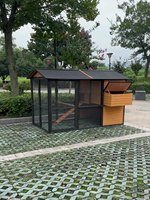 Grand poulailler extérieur imperméable en bois préfabriqué portable pour petits animaux