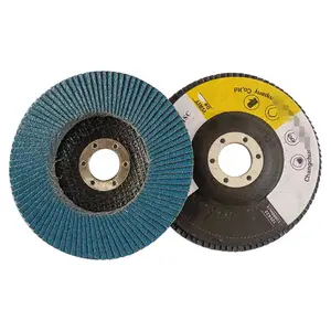 100 alumine zircone rabat disque de roue abrasive zirconium extra puissance 4 "disque à rabat disque de papier de verre