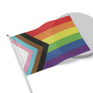 Drapeaux de la fierté transgenre personnalisés en gros, imprimés sur tissu polyester avec votre logo - Product Image 2