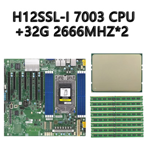 H12SSL-I MBD epyc 7773x7663 7763 7713P 7573x 75F3 7543P 7513 7473x7453 74F3 7443P 73F3 7313P 7343 SP3ซ็อกเก็ต DDR4ซีพียู - Product Image 2