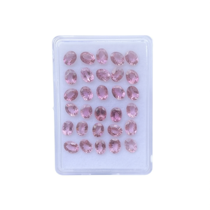 Tourmaline rose naturelle, pierre précieuse ronde taillée, pierre rose facettée pour la fabrication de bijoux, vente en gros - Product Image 5