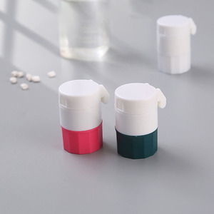Boîte de médicaments portables, ouvre-pilules multifonction en plastique, broyeur pratique <span class=keywords><strong>pour</strong></span> stockage de médicaments - Product Image 5