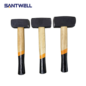 Martillo de masonería al por mayor con mango de madera |   Cabeza de acero con alto contenido de carbono de grado industrial |   Personalización de Logotipo Disponible - Product Image 2