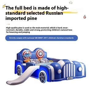 Modern Luxury Kids <strong>Bed</strong> for Boys | Cartoon Race <strong>Car</strong> Single <strong>Bed</strong> | Fun Interactive Playground <strong>Bed</strong> with Slide and Storage - Product Image 4