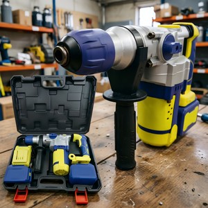20V Brushless Cordless Hammer Drill 26mm 5Ah Lithium Battery Rechargeable Rotary Industrial Grade 800W <b>Power</b> <b>Tool</b> HH-CZ001 20V B - Product Image 3