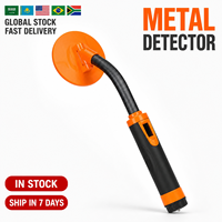 Détecteur de métaux portatif sous-marin à induction pulsée haute sensibilité, étanche, orange/vert, best-seller transfrontalier HS-07