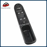 6554.KT 6554.E7 pour Peugeot 307 Interrupteur de commande principal de lève-vitre électrique, interrupteur de porte avant gauche, accessoires de voiture