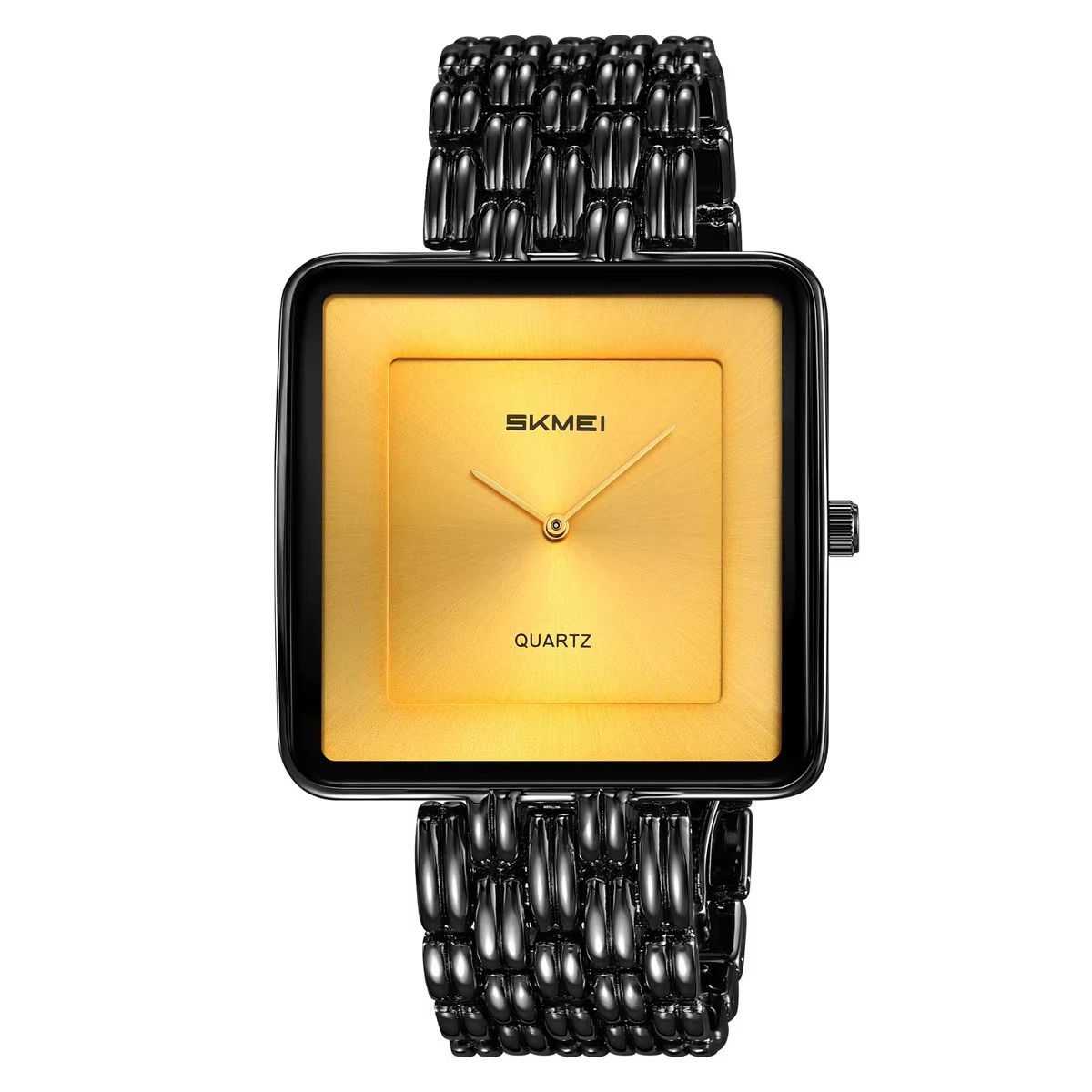 3 Men Style 2371 --- gold dial black strap