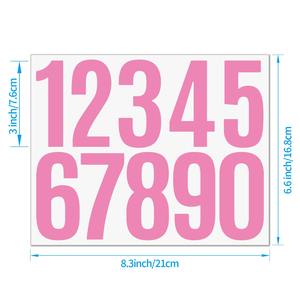 3-inch 4-inch Digital <b>Stickers</b> Large Vinyl Durable Eco-friendly Waterproof Self-adhesive Cutout Mailbox Identification Grocery - Product Image 5