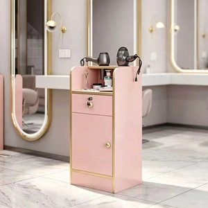 Latest Design Wood Salon Trolley with Removable Makeup <b>Storage</b> for Beauty Salon Living Room & Bathroom Use - Product Image 1