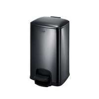 Poubelle à pédale en acier inoxydable à fermeture douce de 20 L pour cuisine, salle de bain, hôtel, usage commercial