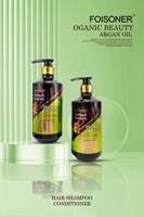 Champú de Aceite de Argán con Complejo de Colágeno Orgánico, Champú Reparador Anticaída, Champú y Acondicionador de Queratina