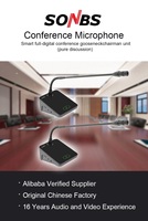 Système de microphone sans fil pour salle de réunion, conférence de presse, vote, interprétation simultanée, microphone de table de conférence, haut-parleur