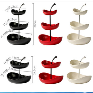 Piring Buah Keramik Ramah Lingkungan Kelas Atas untuk Dekorasi Meja Kopi Ruang Tamu, Tempat Permen, Nampan Camilan Keramik - Product Image 3