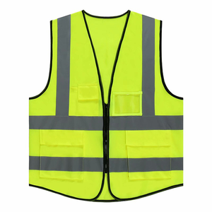 Vàng tùy chỉnh Hi VIS surveyor kỹ sư EMS Y Tế Xây Dựng phản quang an toàn Áo ghi lê Class2 với Pouch Túi - Product Image 6