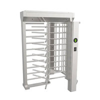 Mécanisme de tourniquet de renforcement Code Qr biométrique Lecteur de cartes Rfid Contrôle d'accès Porte de tourniquet pleine hauteur