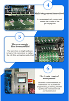 Machine d'emballage verticale automatique multi-voies pour sachets de liquides, remplisseuse de sachets de miel pour l'emballage de petits sachets