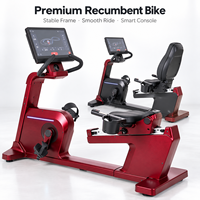 Vélo d'exercice couché électromagnétique K-FIT GSK2 avec générateur autonome en option, entraîneur cardio pour salle de sport commerciale et fitness à domicile