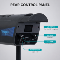 YC300Pro 300W Lumière vidéo LED COB bicolore CRI 95+ 2700K-6500K pour photographie et éclairage d'appoint en studio et diffusion en direct