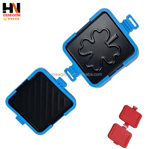 Mini gaufrier électrique portable, plaques antiadhésives, thermostat réglable, extérieur froid au toucher, prise en charge multilingue, usage domestique - Product Image 1