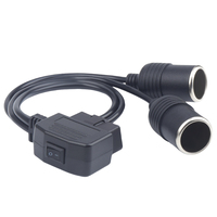 Equipo multifunción OBD2 para coche, cámara de salpicadero con cable de alimentación sin cables, chaqueta de PVC, cabeza de CC, encendedor de cigarrillos sin roturas