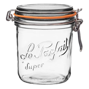 Pot de conservation alimentaire en verre réutilisable, hermétique, écologique, anti-poussière, avec couvercle transparent, résistant à l'humidité, pour cadeaux, thé, miel, cornichons - Product Image 1