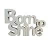 Born to Shine Motivational Aesthetic <b>Table</b> Decorative Item Home <b>Study</b> Desk or Office Room Decor Items <b>Table</b> Decor White Painted - Product Image 2