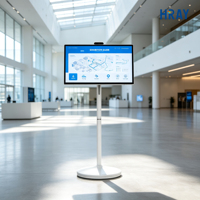 Pabrik OEM ODM Android 32 Inci 2K Layar Sentuh Kapasitif Bergerak Smart Digital Signage Video Display TV