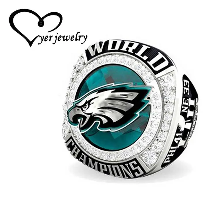 Championship ring custom your own sports ring for men alloy material prong setting