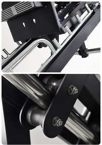 Machine de presse à jambes 45 degrés améliorée et combo Hack Squat, équipement de musculation robuste à charge par plaques pour l'entraînement des jambes, des <span class=keywords><strong>fessiers</strong></span> et des <span class=keywords><strong>cuisses</strong></span> - Product Image 2