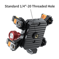 Support 3 en 1 pour téléphone et 360 caméras Pince de guidon de haute qualité pour vélo équitation Selfie Stick Bracket