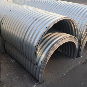 排水カルバート金属パイプ波サイズ125*25 200*55 68*13亜鉛メッキ波形鋼管カルバートカスタマイズを組み立てます - Product Image 3