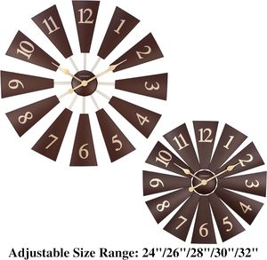 <span class=keywords><strong>Orologio</strong></span> <span class=keywords><strong>da</strong></span> <span class=keywords><strong>Parete</strong></span> INFINITY TIME in Noce Rosso per <span class=keywords><strong>Arredamento</strong></span> Casa Moderna Stile Fattoria 24 Pollici/30 Pollici <span class=keywords><strong>Orologio</strong></span> <span class=keywords><strong>da</strong></span> <span class=keywords><strong>Parete</strong></span> Fai-<span class=keywords><strong>da</strong></span>-Te a Forma di Mulino a Vento in Plastica - Product Image 3
