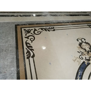 लक्जरी फ़ोयर डिजाइन वॉटरजेट दौर संगमरमर टाइल मंजिल पदक के लिए बिक्री - Product Image 6