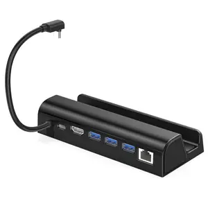 6 в 1 док-станция USB концентратор для паровой палубы HD 4K 60 Гц гигабит Ethernet 3 USB3.0 USB