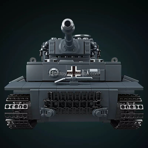 MOULD KING 20014 Puzzle <span class=keywords><strong>Tank</strong></span> télécommandé, blocs de construction, char de combat militaire, briques MOC, jouet éducatif, kit de briques - Product Image 4